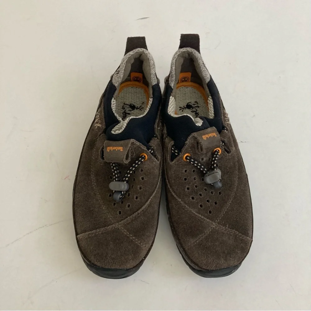 Timberland Boys Slip on Shoes Smartwool Power Lounger Slip-on Brown Suede 13.5